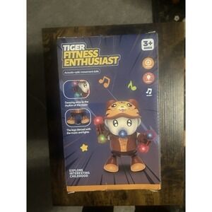 Tiger Fitness Enthusiast‎ Walking Robot Explore Dance Lights Music Doll Gift Fun